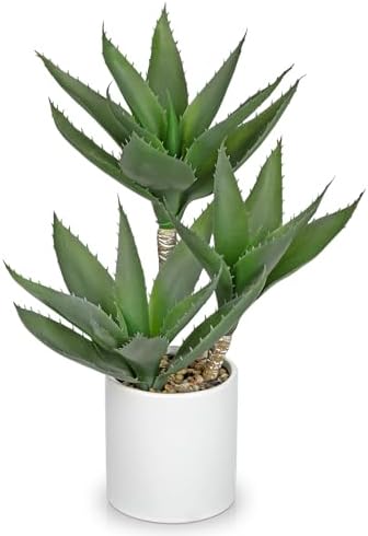15 inch Large Artificial Agave Plant Three Head