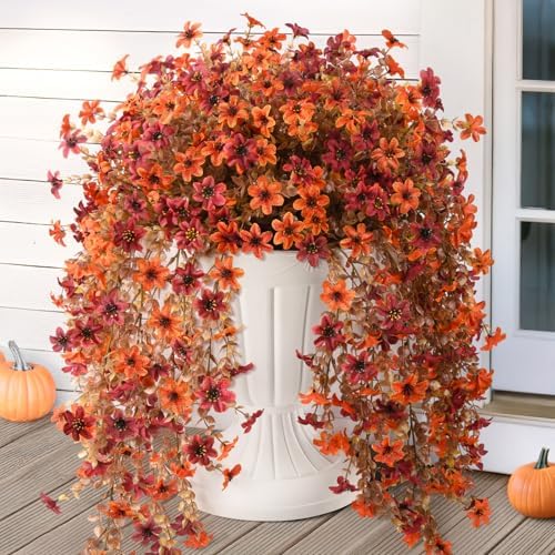 2 pcs Artificial Hanging Flowers Eucalyptus Leaves Home