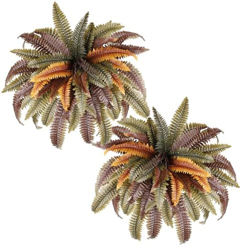 2 pack 45 inch Artificial Boston Ferns Rust