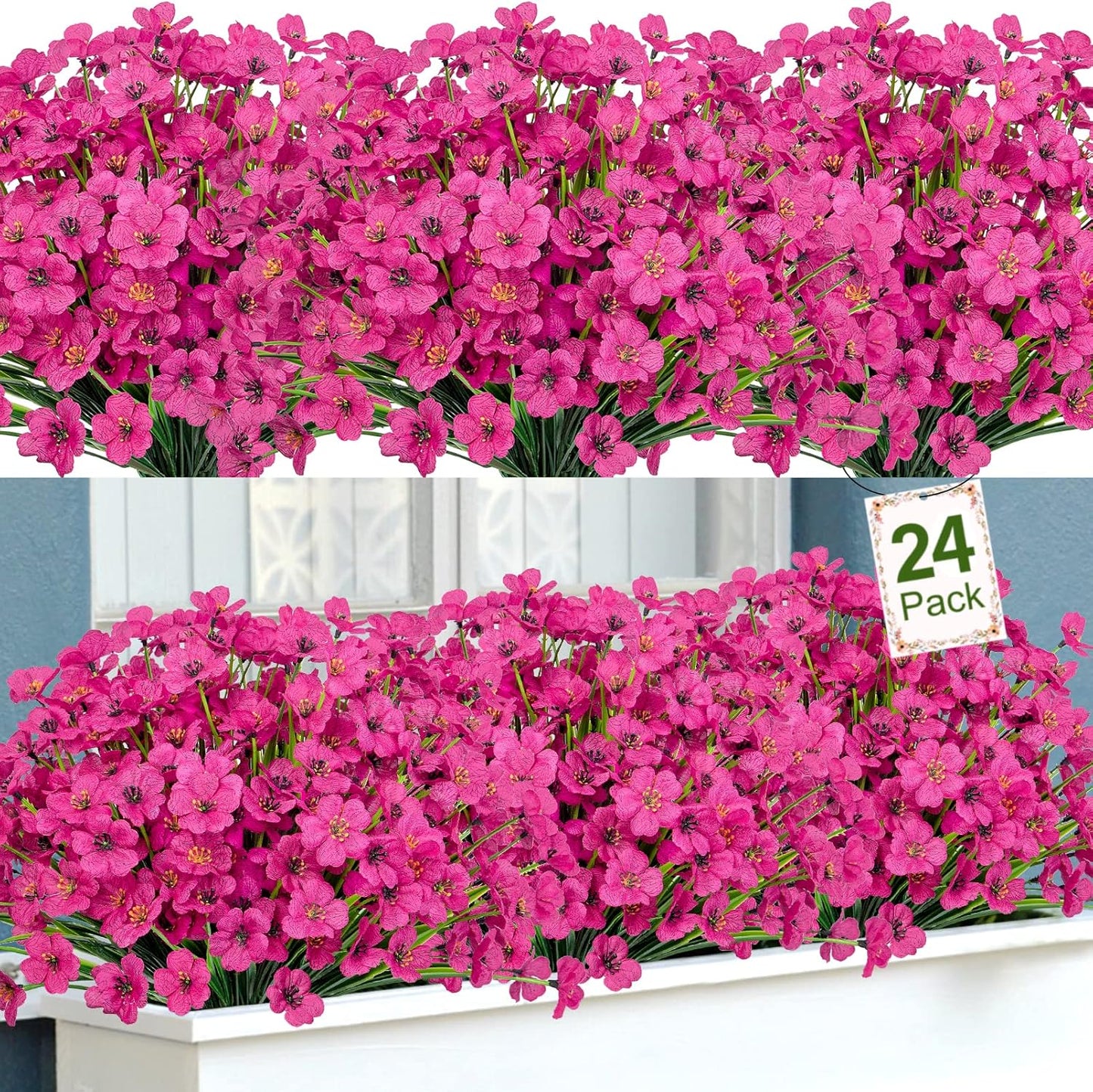 12 bundles Artificial Boston Ferns Resistant Greenery UV