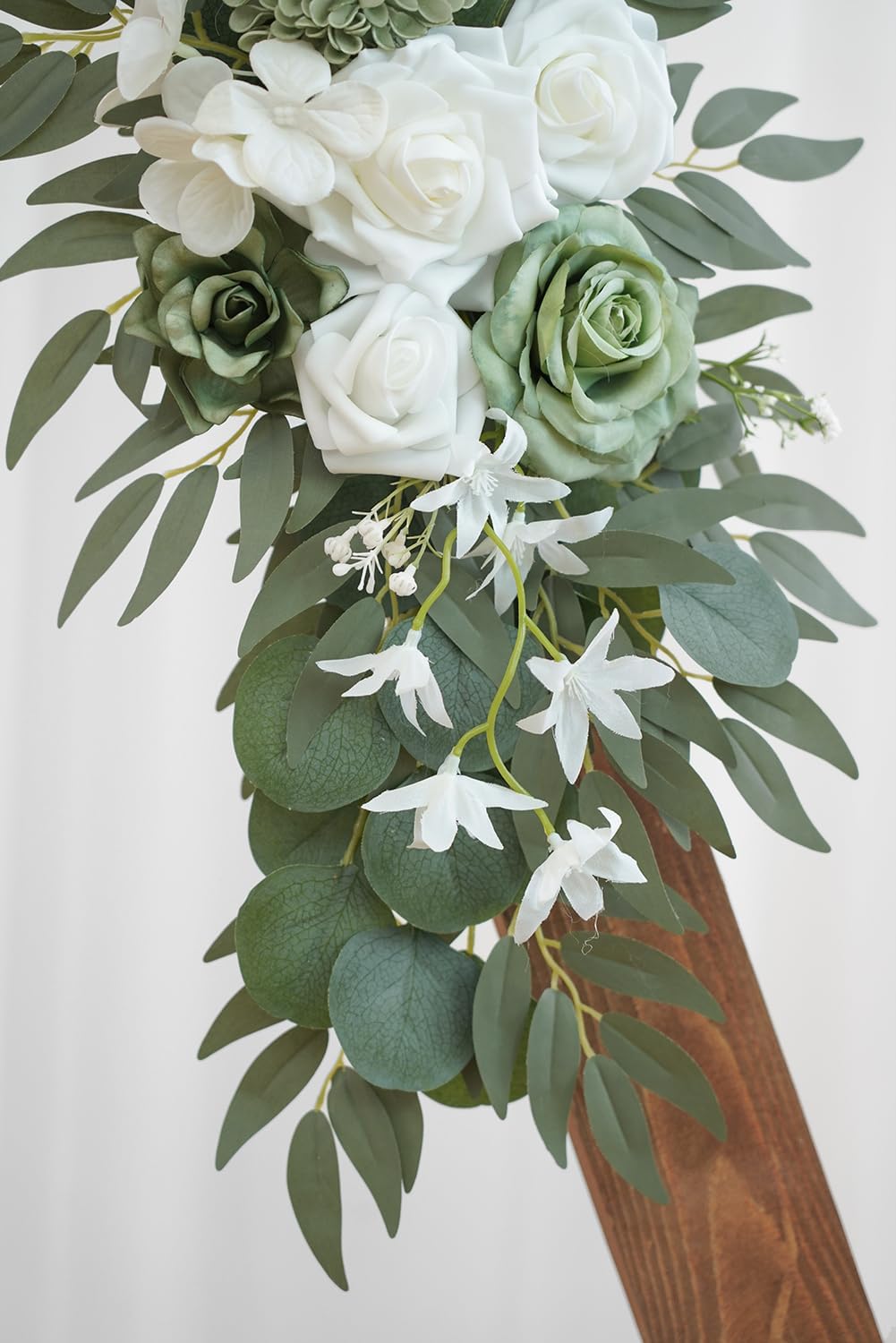 2 pack Olalaka Sage Green White Wedding Flower