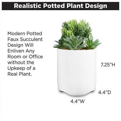 Succulent Usb Charging Station Artificial Plant Decor Dried