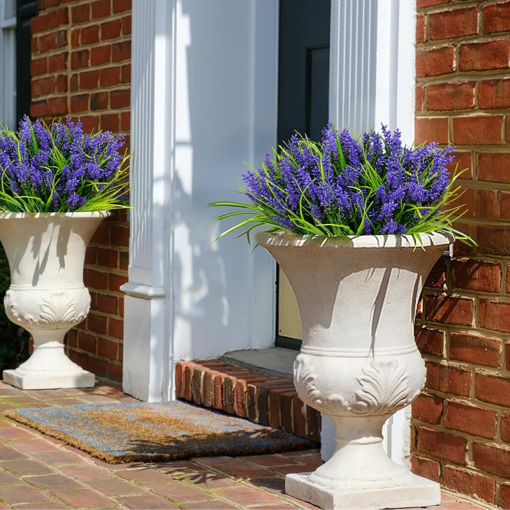 UV Resistant Artificial Lavender Outdoor Flowers Decor Indoor