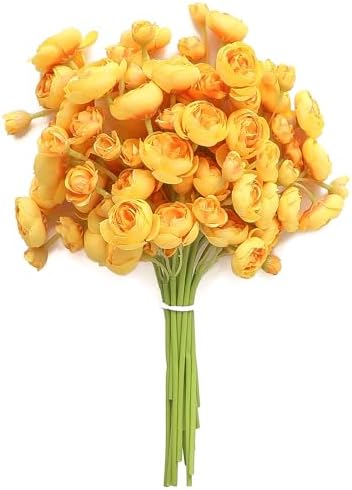 18 pcs Dusty Rose Artificial Ranunculus Silk Flowers