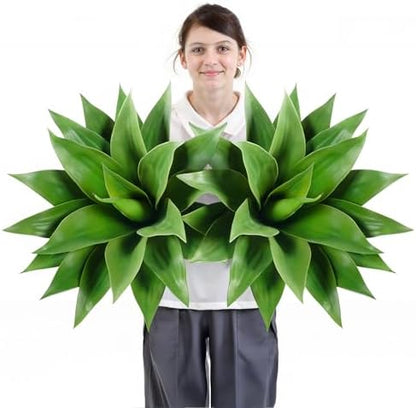 2 pack 28 inch Artificial Blue Agave Plant