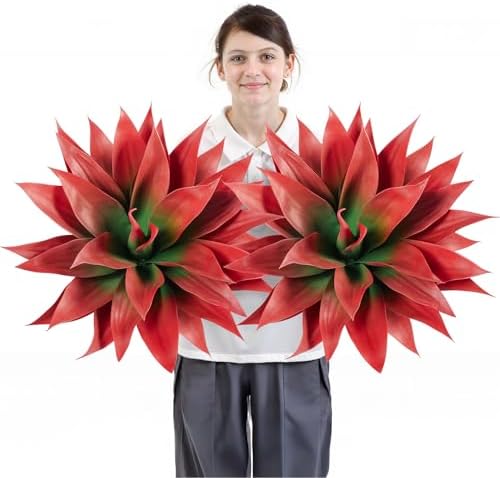 2 pack 28 inch Artificial Blue Agave Plant