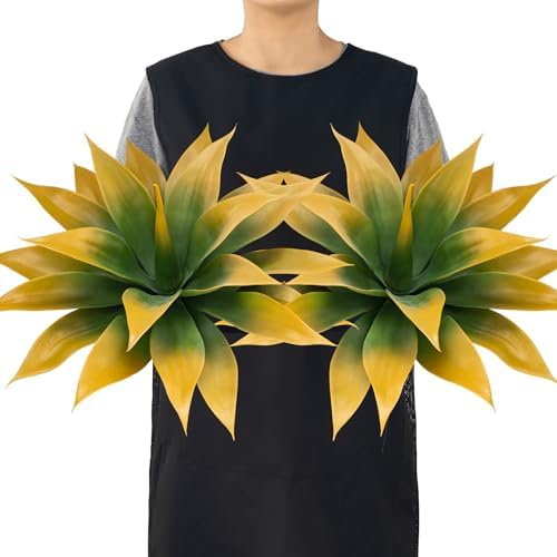 2 pack Artificial Agave Plants Resistant Succulents UV