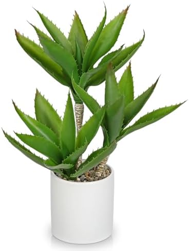 15 inch Large Artificial Agave Plant Three Head
