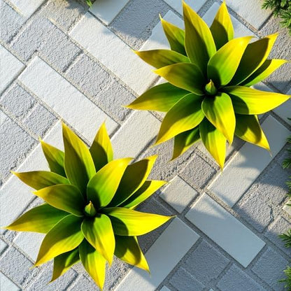2 pack Artificial Agave Plants Resistant Succulents UV