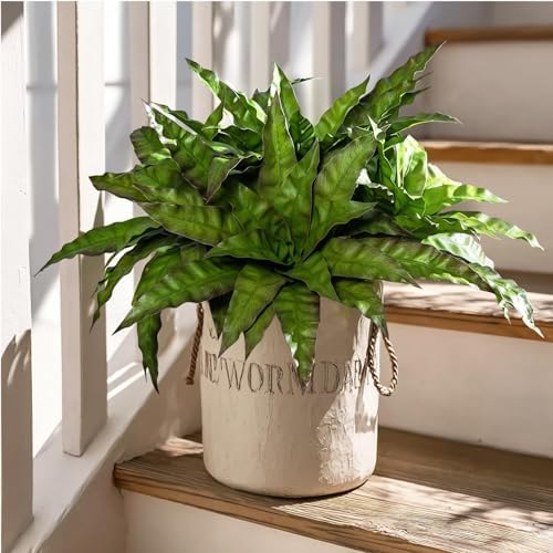 4 pcs Artificial Bird Nest Fern Stems Greenery