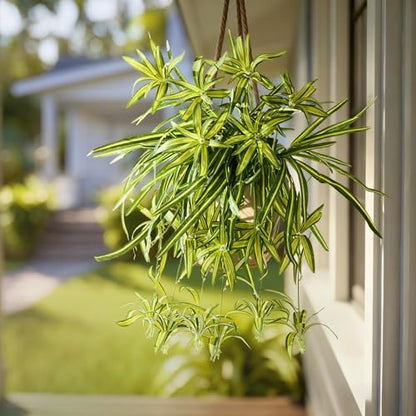 2 pcs Artificial Spider Hanging Plants Chlorophytum Home