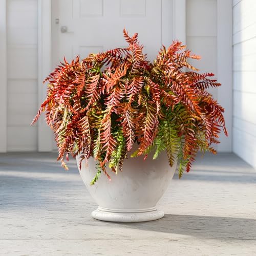 10 pcs Artificial Fern Plants Greenery Home Kitchen