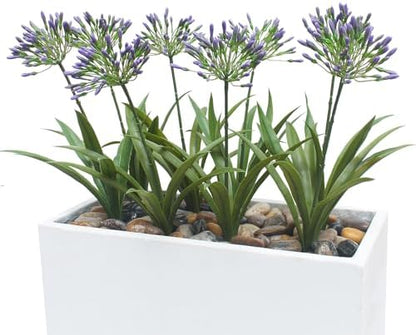 8 bundles 18.9 inch Large Artificial Agapanthus Flowers