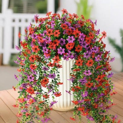 2 pcs Artificial Hanging Flowers Eucalyptus Leaves Home