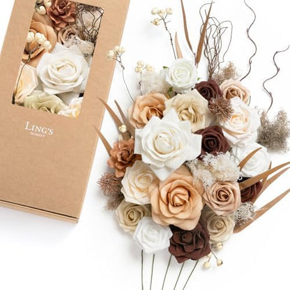 Teal Burnt Orange Silk Foam Wedding Centerpiece Box