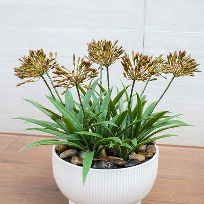 8 bundles 18.9 inch Large Artificial Agapanthus Flowers