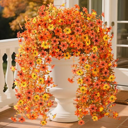 2 pcs Artificial Hanging Flowers Eucalyptus Leaves Home