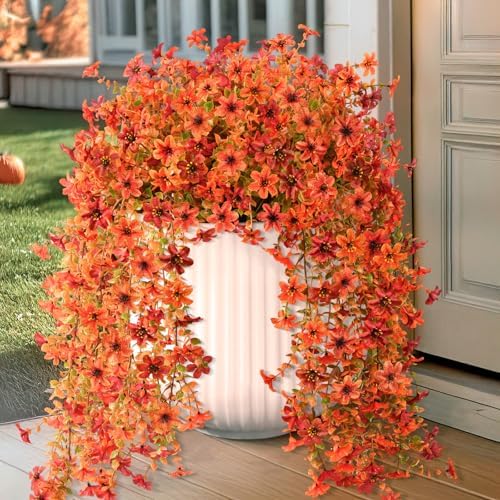 2 pcs Artificial Hanging Flowers Eucalyptus Leaves Home