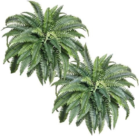 2 pack 45 inch Artificial Boston Ferns Rust