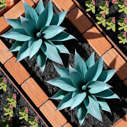 2 pack Artificial Agave Plants Resistant Succulents UV