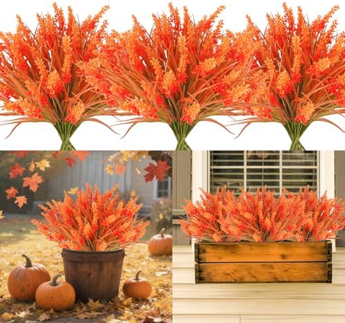 30 bundles Artificial Lavender Outdoor Plants Resistant UV