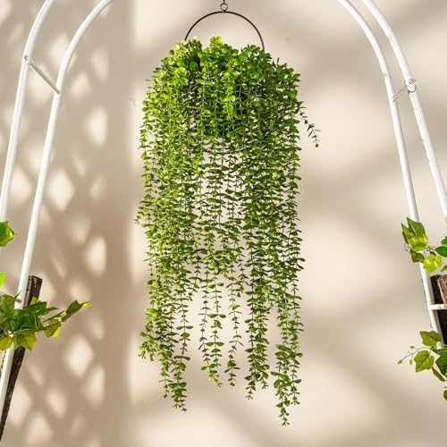 2 pack Artificial Hanging Monstera Plants Resistant UV