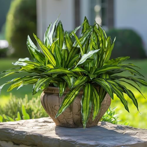 4 pcs Artificial Dracaena Stems Greenery Branches Home