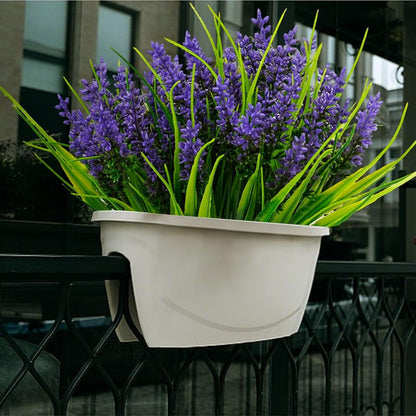 24 pcs Artificial Plastic Lavender Resistant Flowers UV