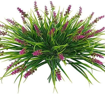 30 bundles Artificial Lavender Outdoor Plants Resistant UV