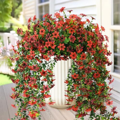 2 pcs Artificial Hanging Flowers Eucalyptus Leaves Home