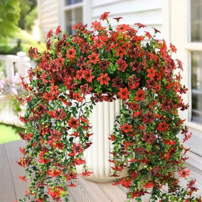 2 pcs Artificial Hanging Flowers Eucalyptus Leaves Home