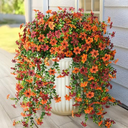 2 pcs Artificial Hanging Flowers Eucalyptus Leaves Home