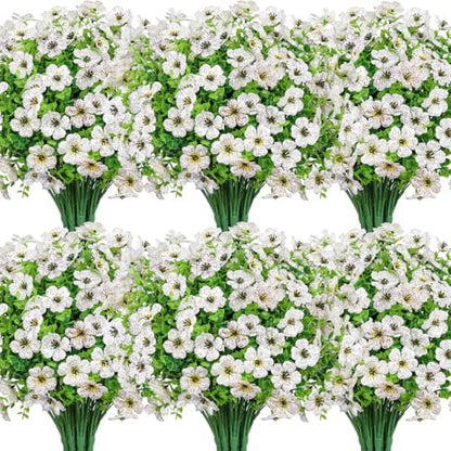 20 Bundles Fuchsia Eucalyptus UV Resistant Garden Porch