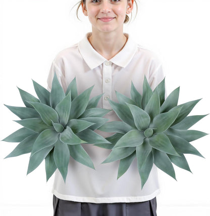 2 pack 28 inch Artificial Blue Agave Plant