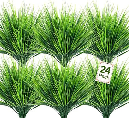 12 bundles Artificial Boston Ferns Resistant Greenery UV