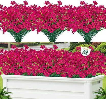 24 Pcs UV Resistant PE Shrubs Porch Window