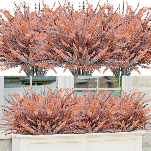 30 bundles Artificial Lavender Outdoor Plants Resistant UV