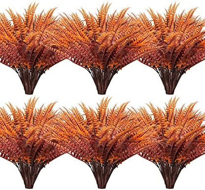 12 bundles Artificial Boston Ferns Flowers Home Kitchen