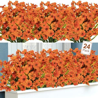 12 bundles Artificial Boston Ferns Resistant Greenery UV