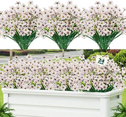 24 Pcs UV Resistant PE Shrubs Porch Window