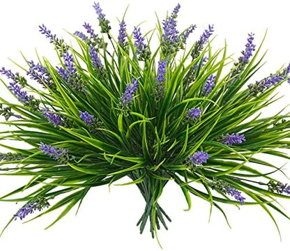 30 bundles Artificial Lavender Outdoor Plants Resistant UV