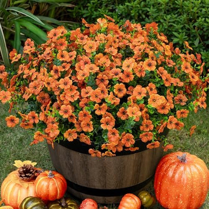 20 Bundles Silk Eucalyptus UV Resistant Garden Porch