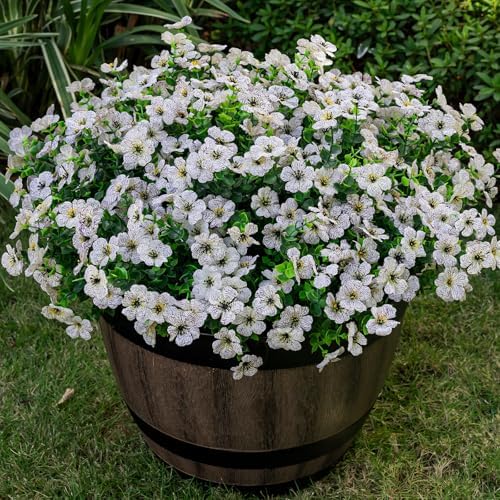 20 Bundles Silk Eucalyptus UV Resistant Garden Porch