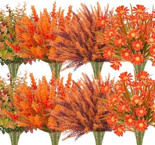 20 bundles Fall Artificial Lavender Flowers Resistant UV