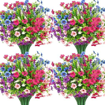 20 Bundles Fuchsia Eucalyptus UV Resistant Garden Porch