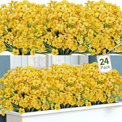 12 bundles Artificial Boston Ferns Resistant Greenery UV