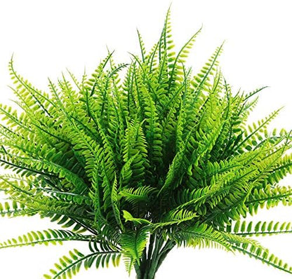 40 pcs Artificial Boston Fern Plants Resistant UV