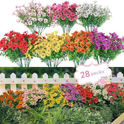 21 Bundles PE Plants UV Resistant Porch Garden
