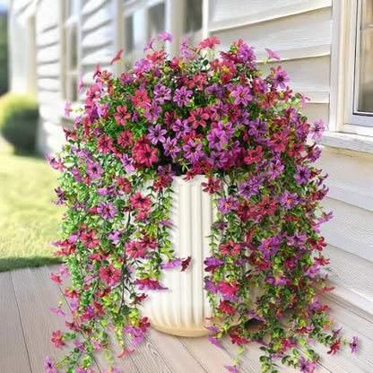 2 pcs Artificial Hanging Flowers Eucalyptus Leaves Home