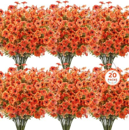 20 Bundles Fuchsia Eucalyptus UV Resistant Garden Porch